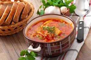 Borsch Ukrainien : ingredient , preparation
