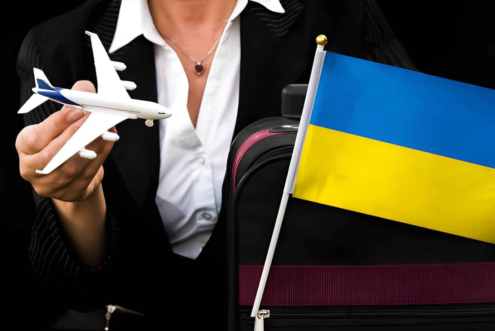 Une femme qui voyage en Ukraine